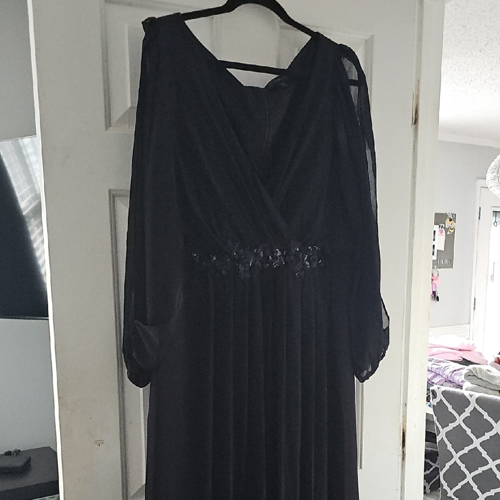 Ever Pretty Black Long Sleeve Dress